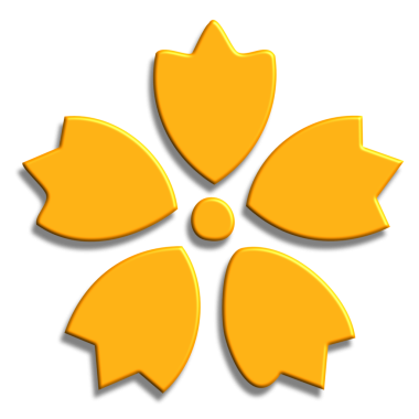 çiçek vektör simgesi. Bu düz sembol turuncu renk, yuvarlak açılar kullanır ve beyaz arkaplanda izole edilir.