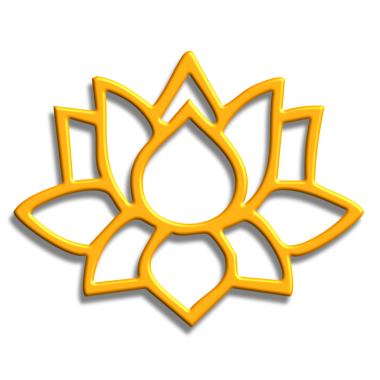 Çiçek ikonu. Vektör biçimi düz sembol, sarı renk, yuvarlak açı, siyah arkaplan