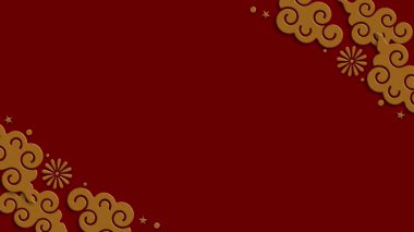 Mutlu Çin Yeni Yılı Ay arkaplan video tasarımı