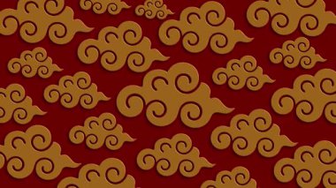 Mutlu Çin Yeni Yılı Ay arkaplan video tasarımı