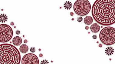 Mutlu Çin Yeni Yılı Ay arkaplan video tasarımı