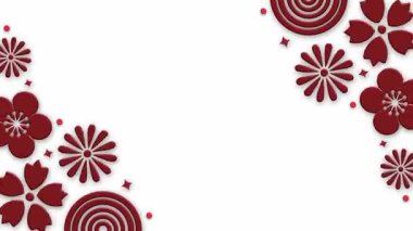 Mutlu Çin Yeni Yılı Ay arkaplan video tasarımı