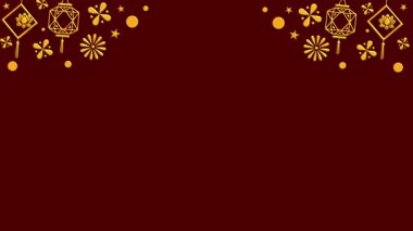 Mutlu Çin Yeni Yılı Ay arkaplan video tasarımı