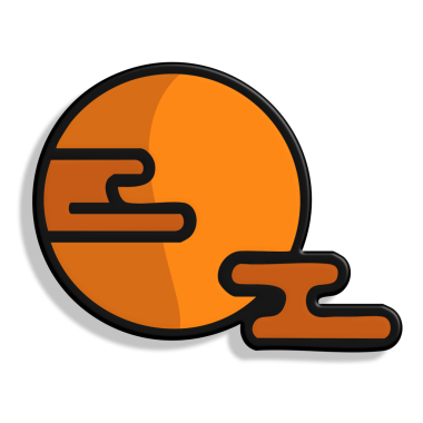 turuncu ve siyah simge, soyut arkaplan