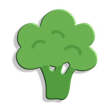 beyaz arkaplanda karikatür yeşil ağaç simgesi izole