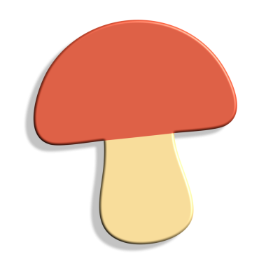 Mantar vektör çizimi. düz çizgi film ikonu. mantar simgesi