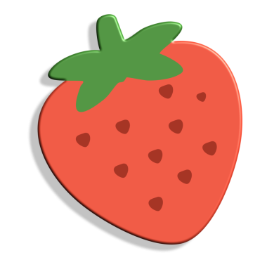 meyve çileği ikonu. Basit tasarım