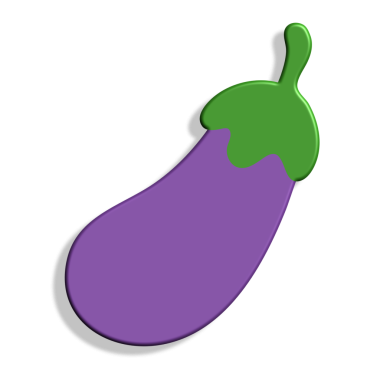 vektör mor patlıcan sebzesi