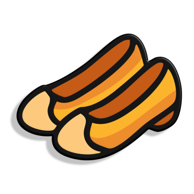 Kruvasan simgesi. Vektör çizim.