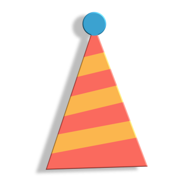 Doğum günü partisi şapka simgesi