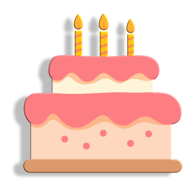 Beyaz arkaplan üzerinde mum, illüstrasyon, vektör olan pasta.