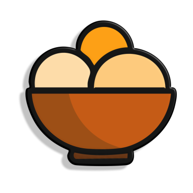 taze meyve simgesi, vektör illüstrasyonu