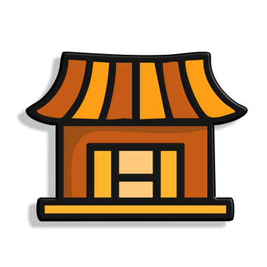 Çin tapınağı ikonu vektörü çizimi izole etti