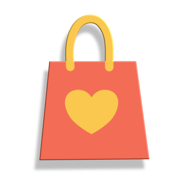 kalp çuvalı ikon vektörü beyaz arkaplanda izole edildi, web ve mobil uygulama tasarımınız, kalp çantası logosu konseptiniz