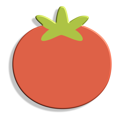 domates vektörü düz simgesi