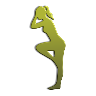 kadın vücut simgesi, vektör, illüstrasyon