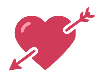 kalp ikonu vektör illüstrasyon tasarımı