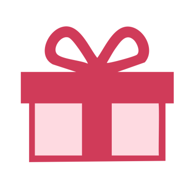 hediye simgesi, düz tasarım biçimi