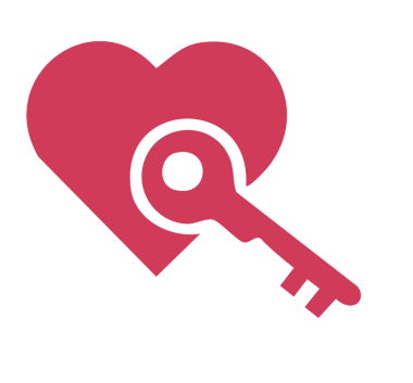 anahtar aşk kalp aşk ikonu