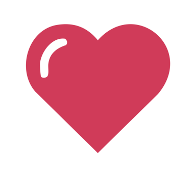 Kalp ikonu vektör illüstrasyonu