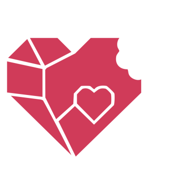 hediye simgesi olan kalp, vektör illüstrasyonu