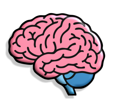 Beyin simgesi, vektör illüstrasyonu