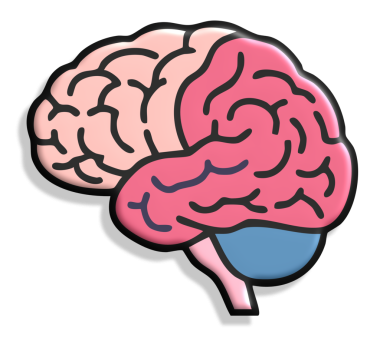 Beyin simgesi, vektör illüstrasyonu