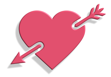 yalıtılmış oklu kalp