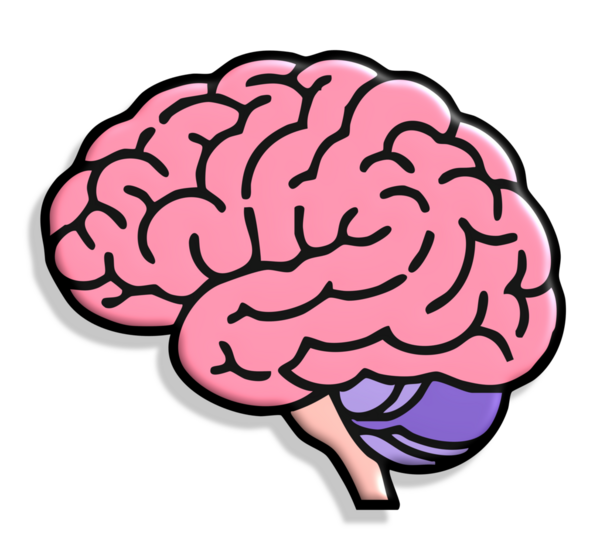 Beyin simgesi, karikatür tarzı
