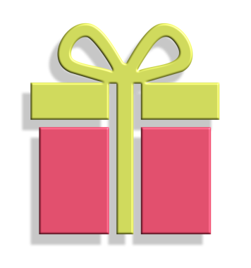 Hediye. Web simgesi vektör illüstrasyonu