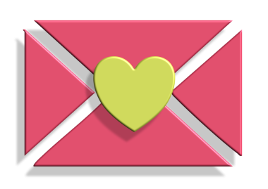 zarf aşk kalp simgesi