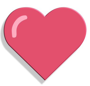 Kalp ikonu. Web için basit aşk vektör simgeleri çizimi