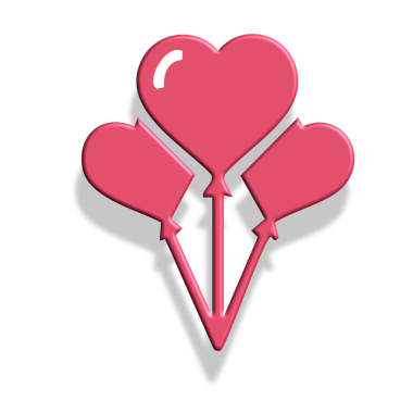 Kalp ikonu vektör illüstrasyonu.