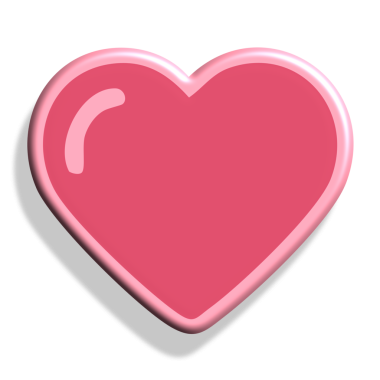 Beyaz arkaplanda izole edilmiş pembe kalp simgesi, vektör illüstrasyonu