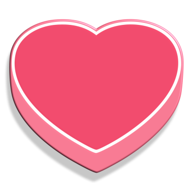 kalp aşkı simgesi düz stil