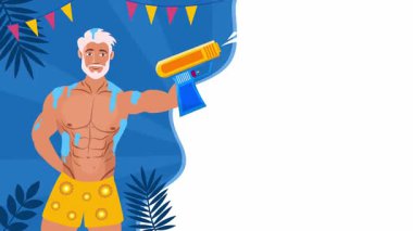 Songkran etkinliği ve su günü için Songkran Günü arkaplan tasarımı