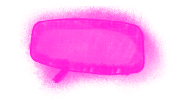 pembe fırça darbesi beyaz arkaplanda izole