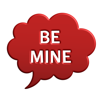 Ben ol. Benim ol. Beyaz arka planda kırmızı kalpler. vektör illüstrasyonu.