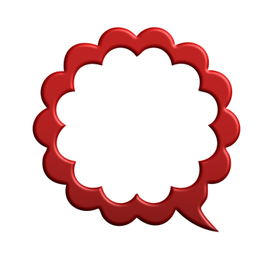 kırmızı konuşma balonu simgesi