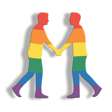 Igbt gökkuşağı renk simgesi. Igbt bayrağı. vektör illüstrasyonu.