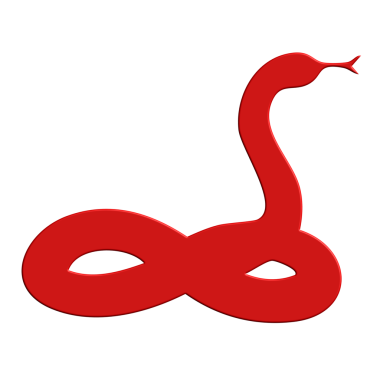 Yılan kutsal kişilerin resmi, vektör çizim