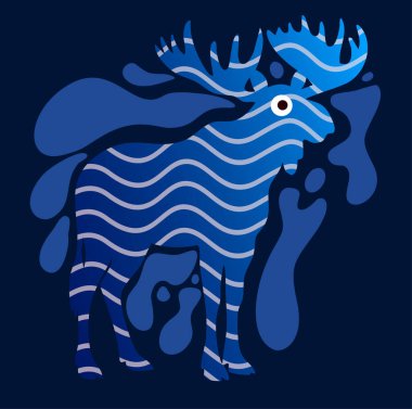 Bir boğanın vektör çizimi