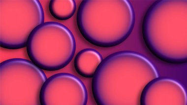 Bir çok farklı boyutlarda mor arkaplanın 3 boyutlu çizimi