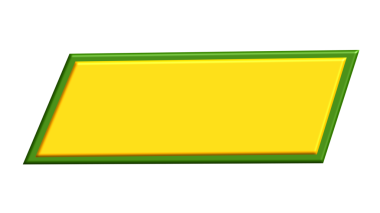 boş yeşil çerçeve sarı arkaplan.