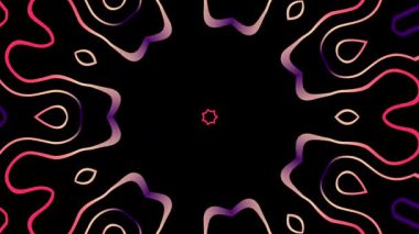 Dinamik Akış ile Soyut Akışkan Hareket Video Arkaplanı