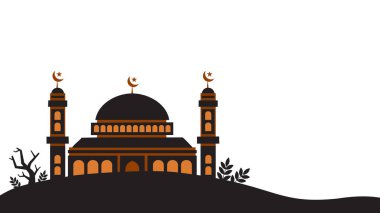 Müslüman topluluk festival eid mubarak arka plan..