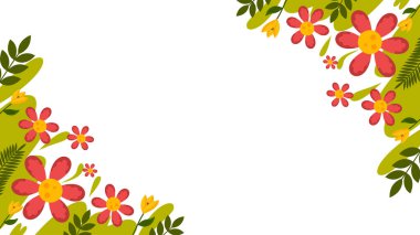 Çiçekli çiçek desenli vektörsüz