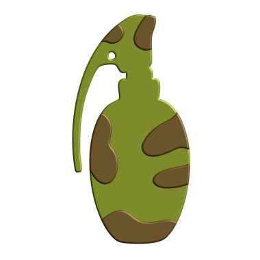 yeşil meşe palamudu simgesi, düz stil