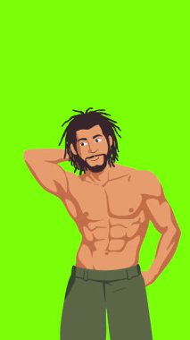 lgbt gurur ayı olay videosu için canlandırılmış LGBT karakteri yeşil ekran görüntüleri