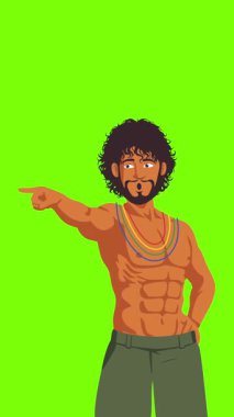 lgbt gurur ayı olay videosu için canlandırılmış LGBT karakteri yeşil ekran görüntüleri